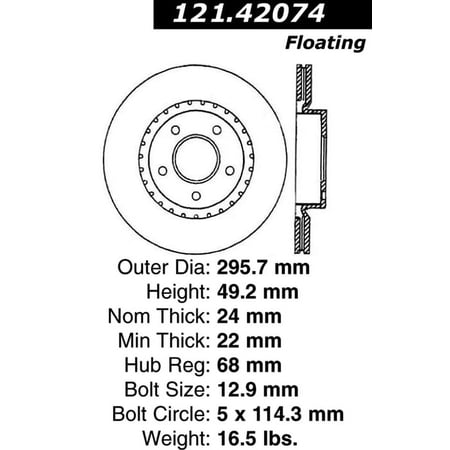 Disc Brake Rotor Fits select: 2003-2005 INFINITI G35, 2003-2005 NISSAN 350Z