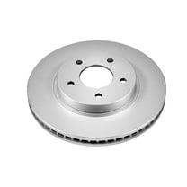Dura International Front Vented Disc Brake Rotor - BR900642, Non-Directional Swirl Finish, Hub-Centric Fit