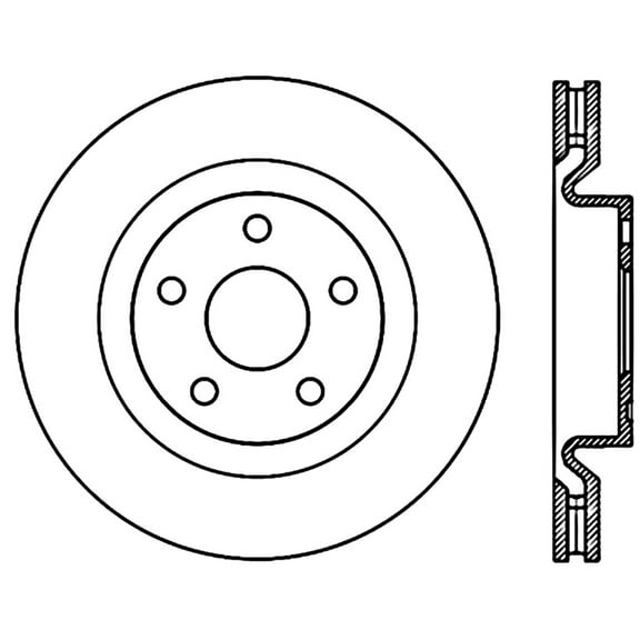 Disc Brake Rotor Fits select: 2008-2009 PONTIAC G8
