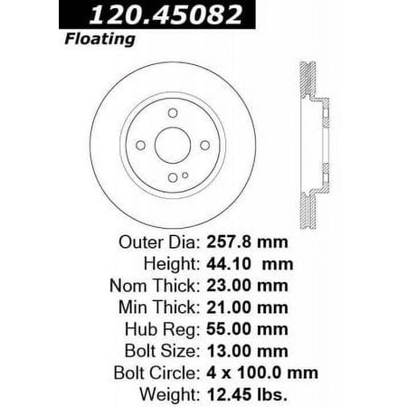 Disc Brake Rotor Fits select: 2011-2014 MAZDA MAZDA2