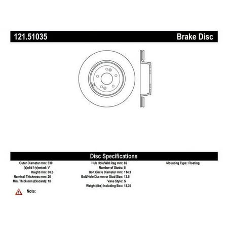 Disc Brake Rotor Fits select: 2011-2015 HYUNDAI GENESIS COUPE 3.8L, 2016 HYUNDAI GENESIS COUPE 3.8 R-SPEC/3.8 ULTIMATE