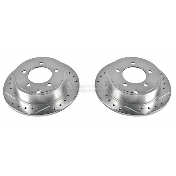 Power Stop AR8370XPR Evolution Drilled & Slotted Rotors -Rear
