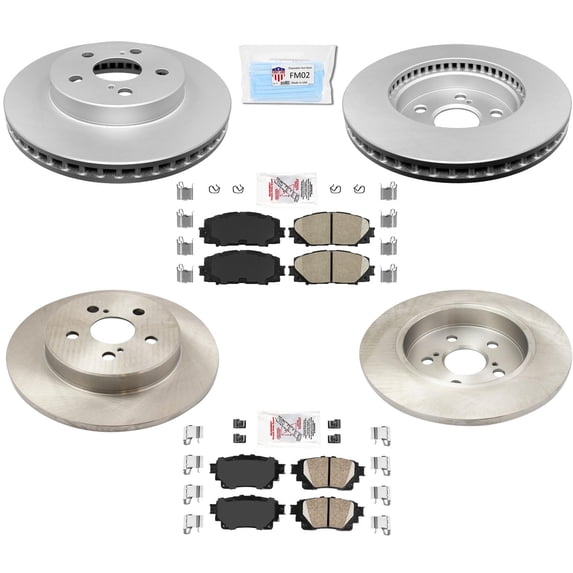 Disc Brake Rotors Brake Pads Fits 20-21 Toyota Corolla w/ Electric Parking Brake