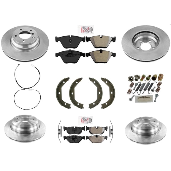 Disc Brake Rotors Disc Brake Pads Sensors for Bmw X1 AWD X Drive 2.0L 12-15