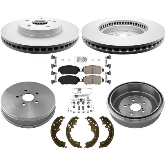 Disc Brake Rotors Pads Brake Drums & Brake Shoes Springs for Toyota Sienna 04-10