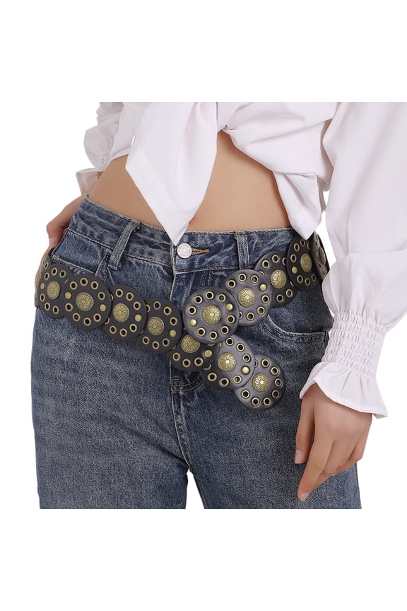 Disc Chain Belly Chain For Dress Chain Belt For Women Waist Chain Belt Carvings Waist Chain Western Carvings Belt