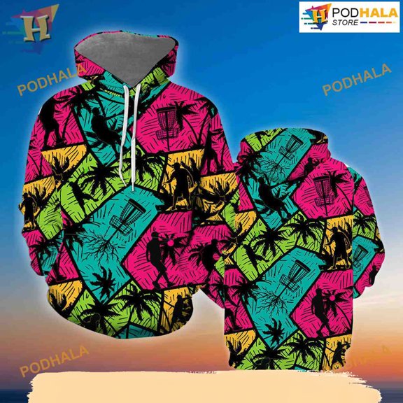 Disc Golf All Over Printed 3D Hoodie T-Shirt