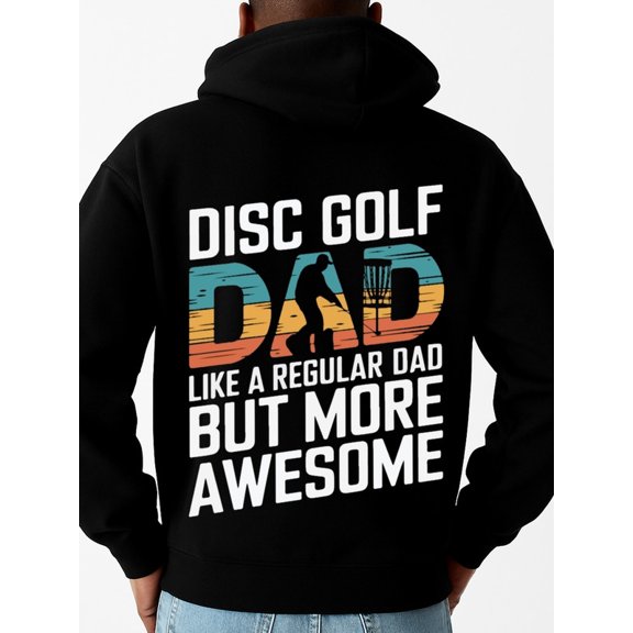 Disc Golf Dad sweatshirt golf for men polyester black Casual Wear on Weekends casual exercise elegant Vintage Unisex Shirt Short Sleeve tshirts Unique Design Unisex Shirt Printed tshirts
