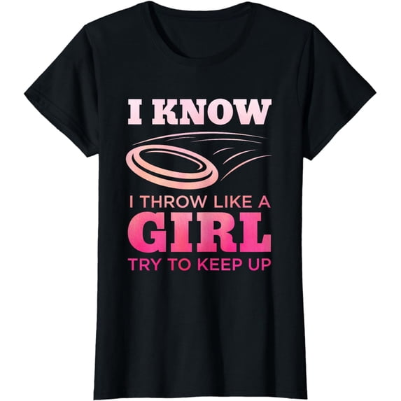 Disc Golf Girl Funny Disc Golfing Lover Player Gift T-Shirt