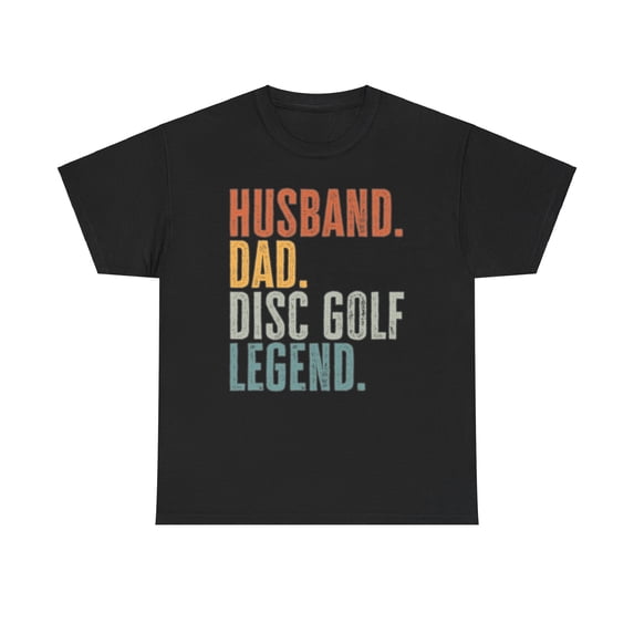 Disc Golf Husband Dad Shirt Gifts Tshirt Tee Crew Neck