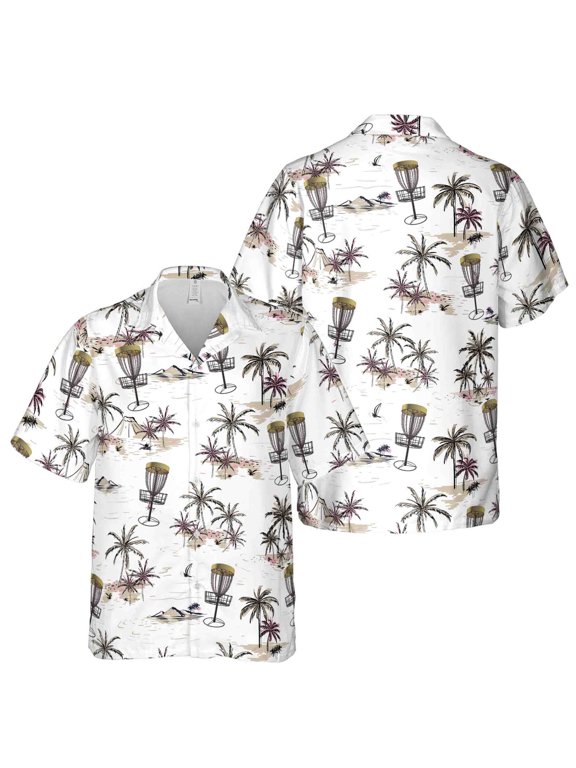 Disc Golf On The Beach Summertime Hawaiian Shirt S-5XL