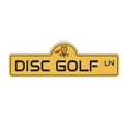 thumbnail image 1 of Disc Golf Plastic Street Sign - 6 Inch X 18 Inch Gift Sports Frisbee Outdoor Fun Course Target Basket Recreation Throw Game Park, 1 of 4