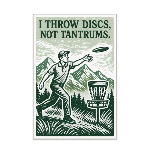 Disc Golf Poster - Wall Decor for Game Rooms