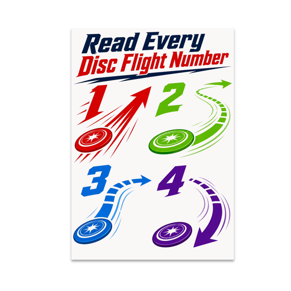 Disc Golf Reference Chart - Disc Golf Enthusiast - 13x19 Poster Print