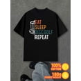 thumbnail image 1 of Greenink Disc Golf Repeat for men 180G Cotton white Vintage Unisex Shirt Graphic tshirts Classic Unisex Shirt Crewneck tshirts Retro Unisex Shirt Printed tshirts, 1 of 7