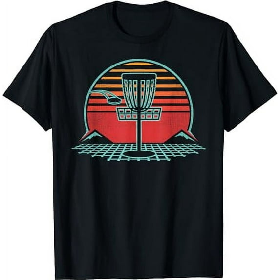 Disc Golf Retro Vintage 80s Style T-Shirt