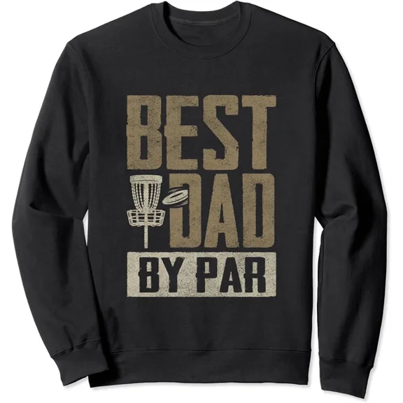 Disc Golf Shirt Dad Disc Golfing Unisex Crewneck Sweatshirt