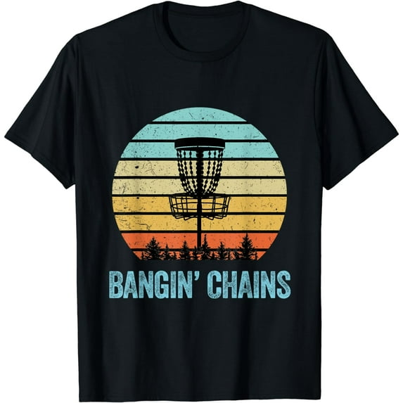 Disc Golf Shirt Funny Banging Chains Retro Disc Golf Gift T-Shirt
