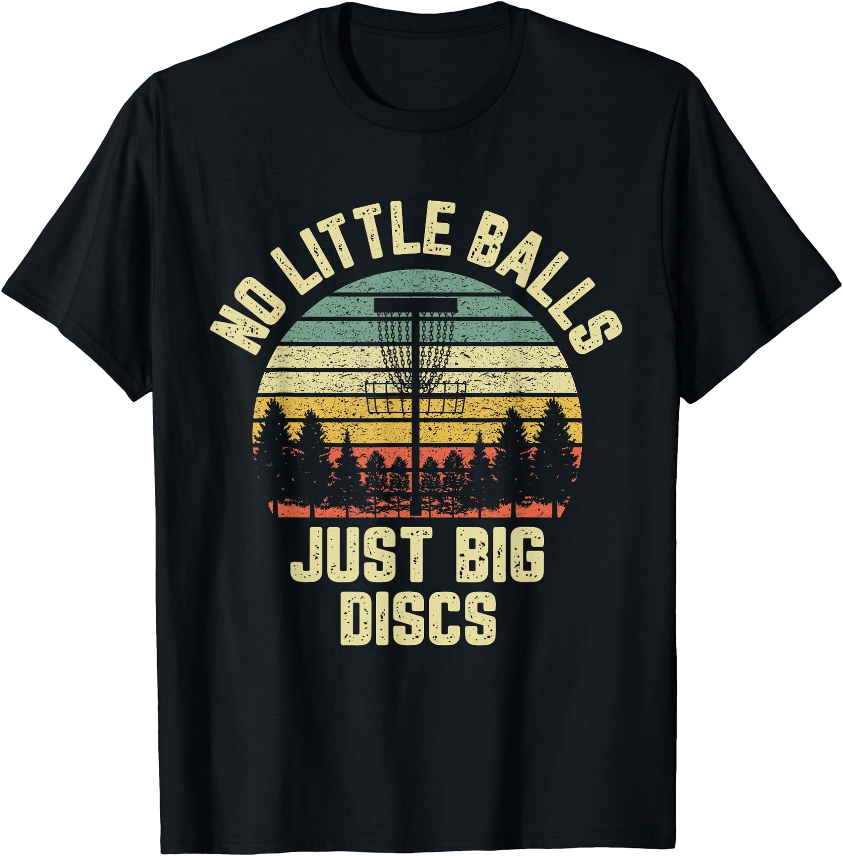 Disc Golf Shirt Funny Retro No Little Balls Disc Golf Gift Cotton T