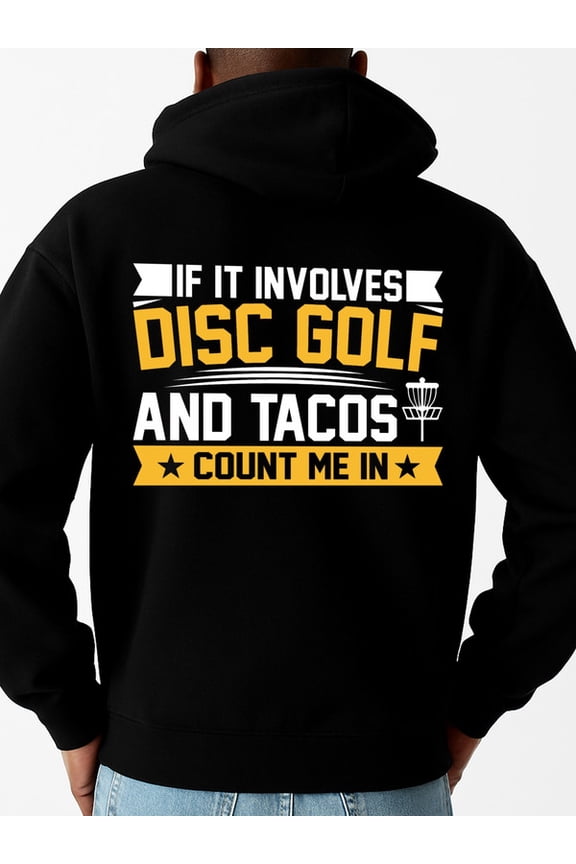 Disc Golf Tacos 1 piece Matching Couple Hoodies sweater hoodie funny winter christian black Drawstring Comfortable Oversized Hooded Pullover Sweatshirt Unique Design Unisex hoodie