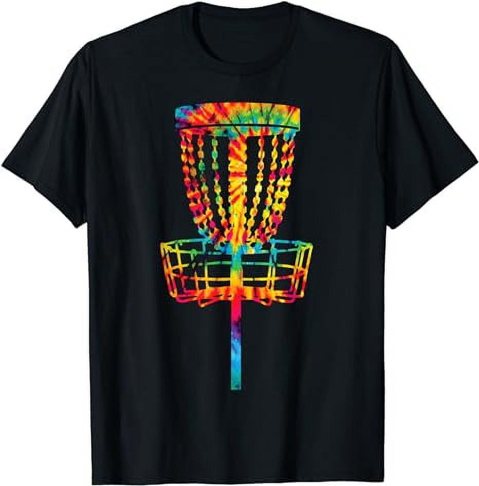 Disc Golf Tie Dye Rainbow Kids Boys Teenage Men Girls Cool TShirt