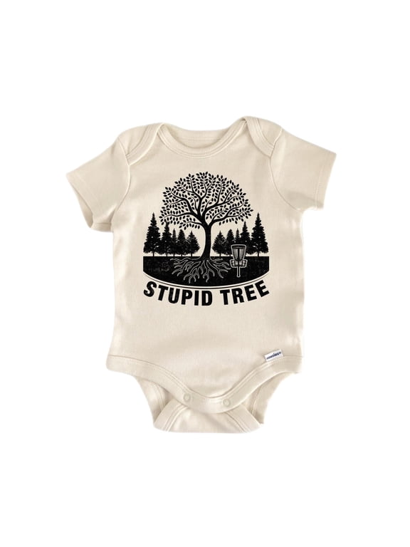 Disc Golf Tree Newborn Baby Bodysuit