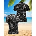 thumbnail image 1 of Disc Golf Tropical Flowers Hawaiian Shirt for Men, Tropical Style, Button Down Summer Beach Short Sleeve, Sizes S-5XL, 1 of 2