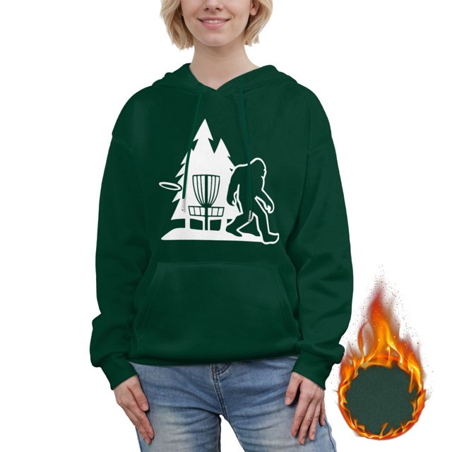 Disc Golf Womens Casual Hoodies Crew Neck Long Sleeve Sweatshirts With