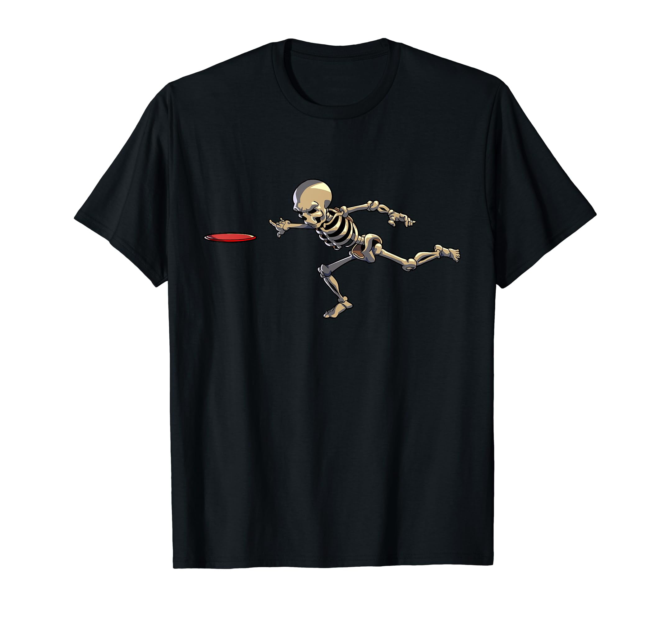 Disc Golfing Skeleton Halloween Men Disc Golf Halloween TShirt
