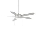thumbnail image 1 of Disc II 5-Blade Energy Star Pull Chain Memory Ceiling Fan 52in Brushed Nickel with 3000K Dimmable LED Light Kit, 1 of 6