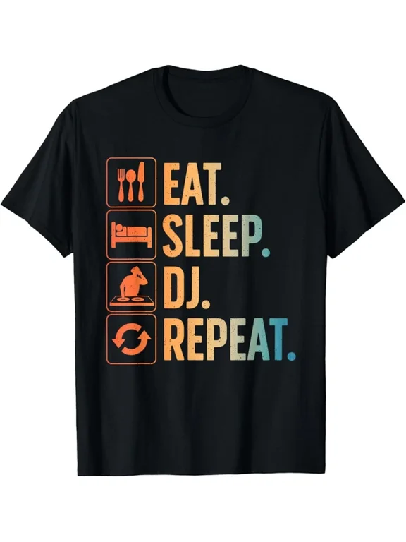 Disc Jockey Music Producer EDM Graphic Design Casual T-Shirt