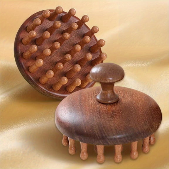 Disc Manual Massager - Rounded comb teeth that are gentle on the scalp and do not pull hair.
