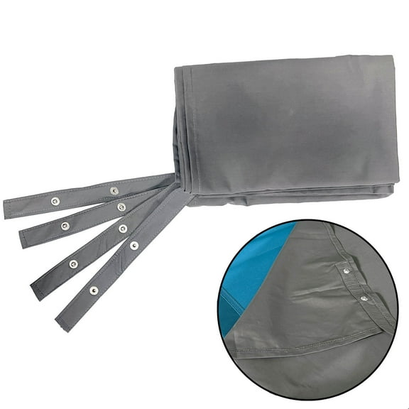 Disc-O-Bed Kid Cot Sheet for Portable Folding Bed Systems and Camping, Grey