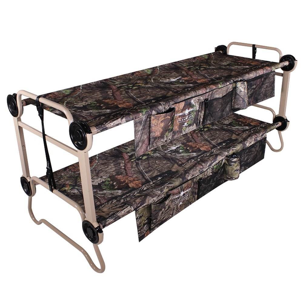 Disc O Bed Large Cam O Bunk Benchable Double Cot w Organizers