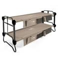 thumbnail image 1 of Disc-O-Bed Large Cam-O-Bunk Benchable Double Cot w/Storage Organizers, Tan, 1 of 8