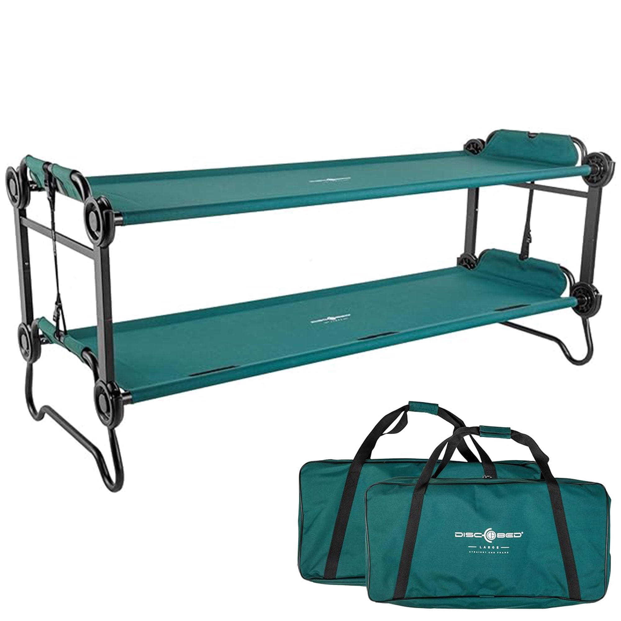 Disc-O-Bed, Large Outdoor Convertible 2 Person Camping Bunk Cots ...