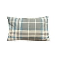 thumbnail image 1 of Disc-O-Bed Lightweight Travel Pillow, Packable, Washable Cover, Ocean Plaid, 1 of 5