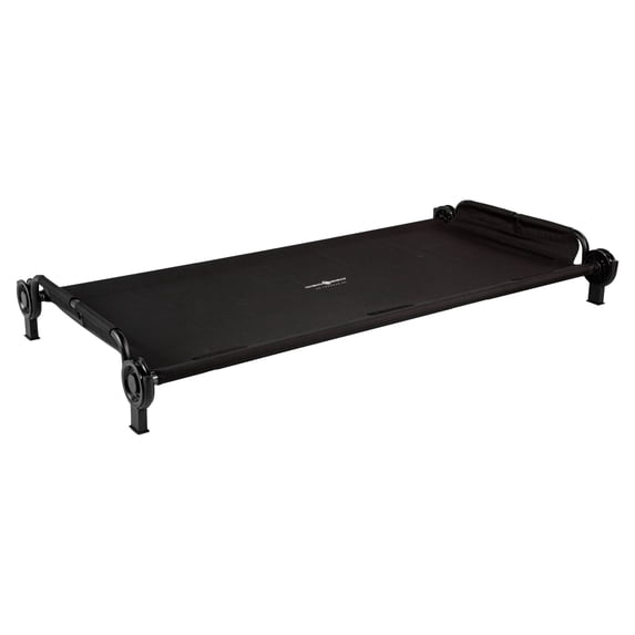 Disc-O-Bed Trundle Cot for XL or 2XL Bunk System with Zippered Carry Bag, Black
