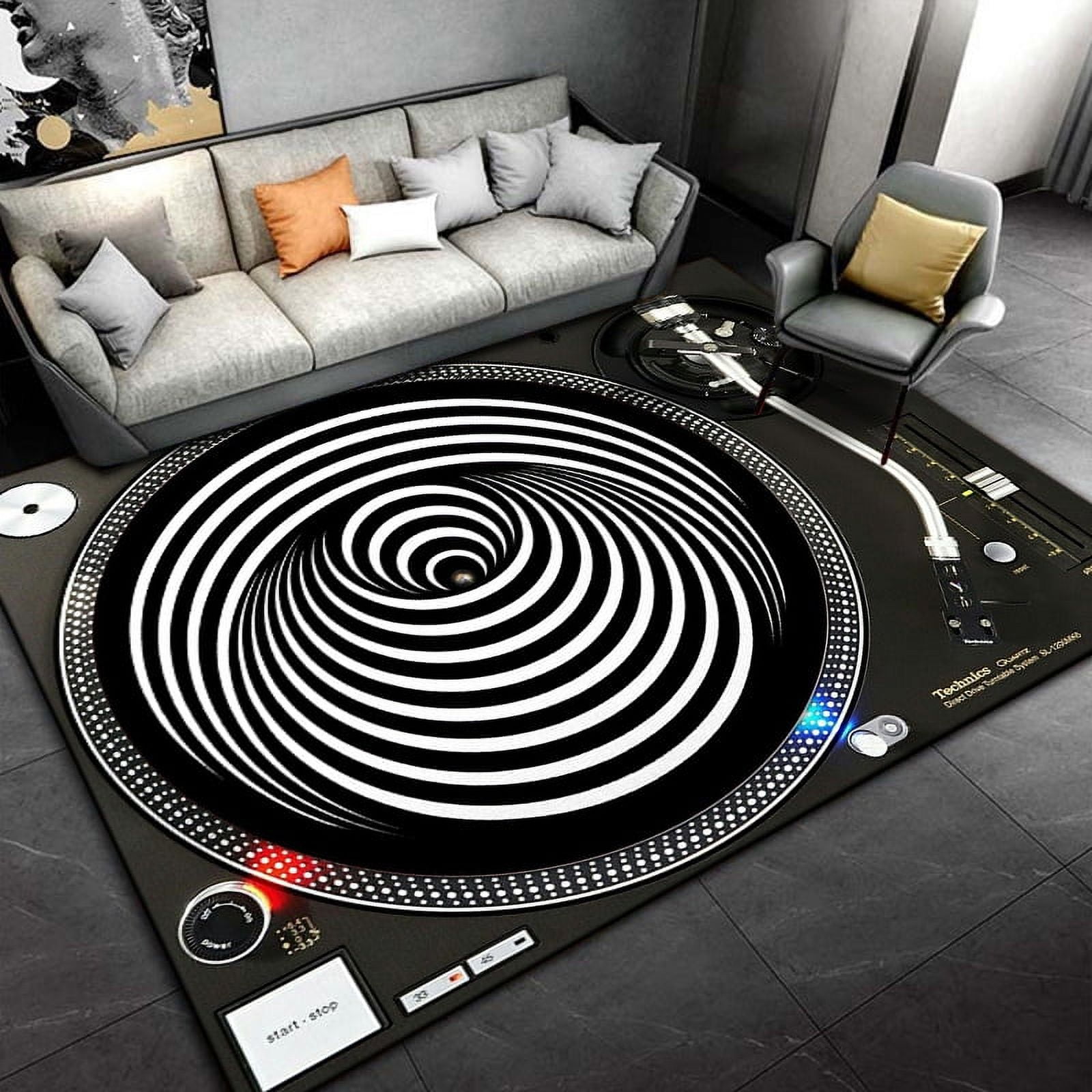 Disc Player Carpet for Living Room Area Rug rative Floor Rug Carpet ...