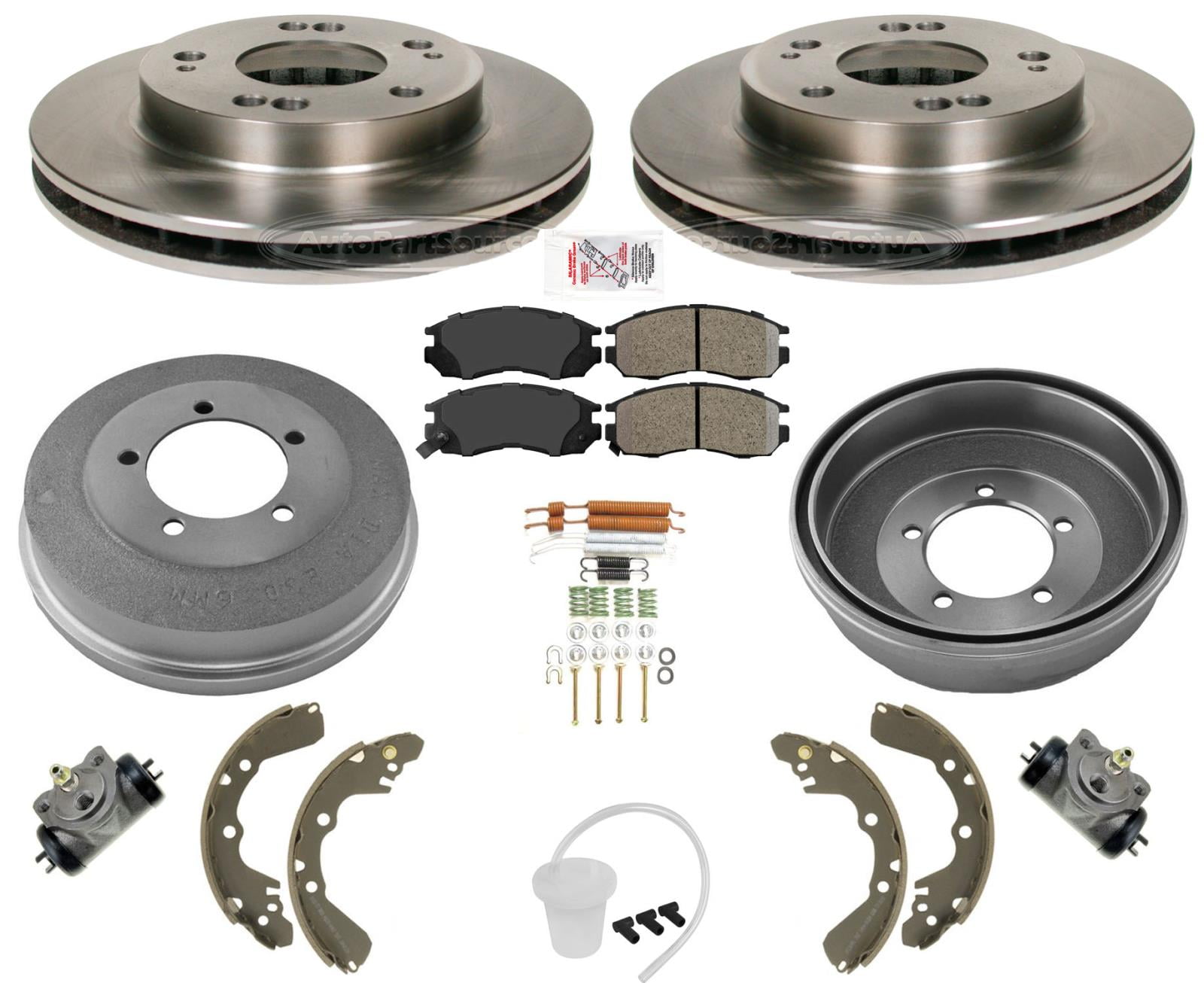 Disc Rotors Brake Drums Shoes Spring Wheel Cylinder For 9500 Avenger W
