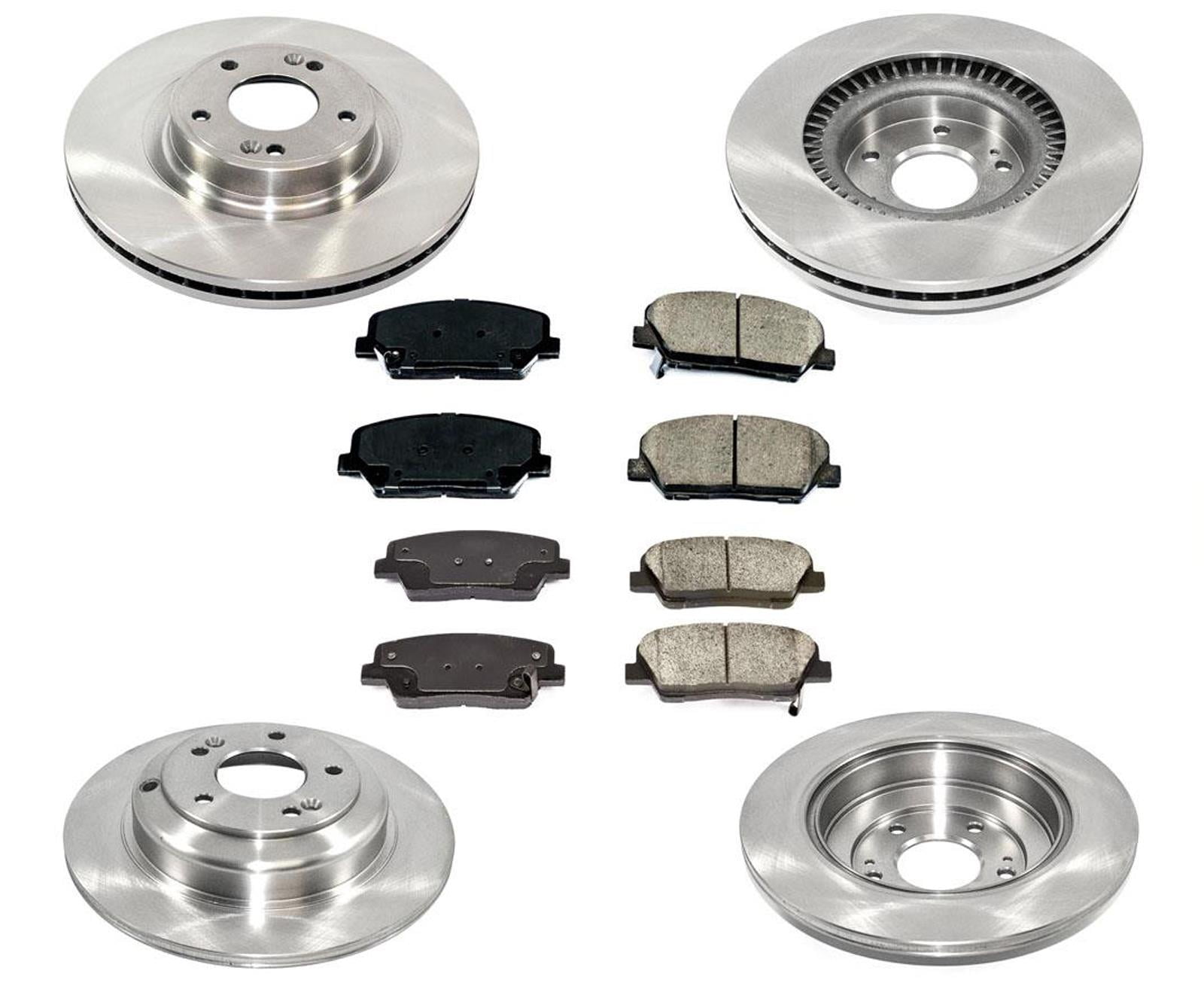 Disc Rotors Brake Pads for Base Model Hyundai Genesis Coupe No Brembo