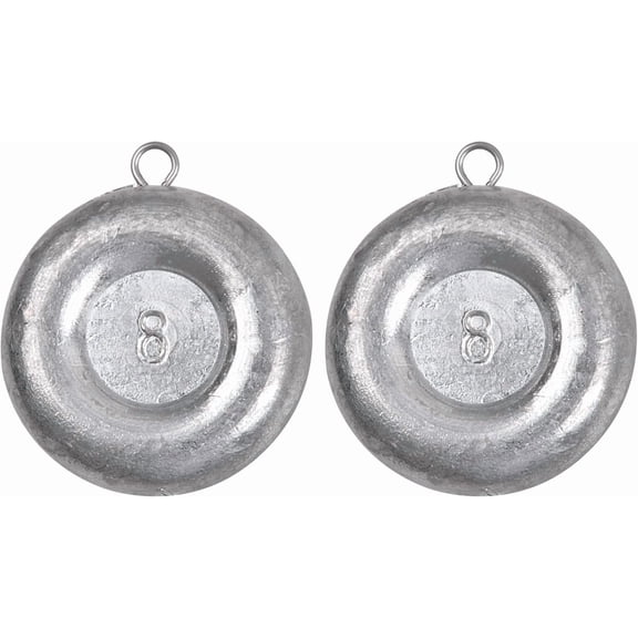 Disc Sinkers Fishing Weights Sinkers Saltwater Surf Fishing Weights for Bottom Drifting Trolling Catfishing Tackle 1oz 2oz 3oz 4oz 5oz 6oz 8oz