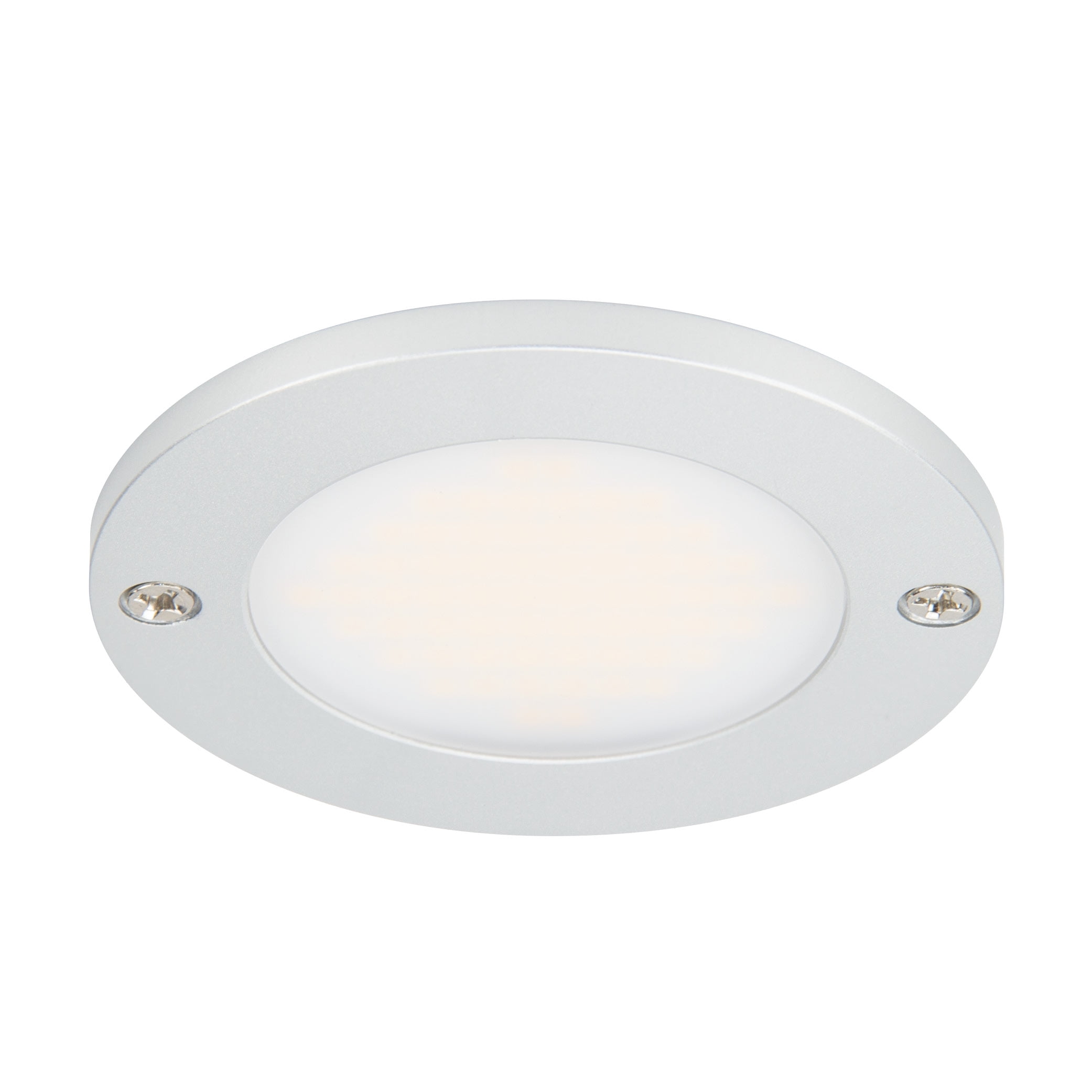 Bright White Aluminum Low Profile LED Puck Light