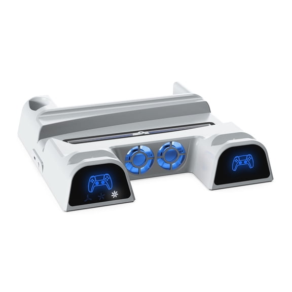 Disc Storage Rack Multi-function Fan Base Game Handle Charging Station for