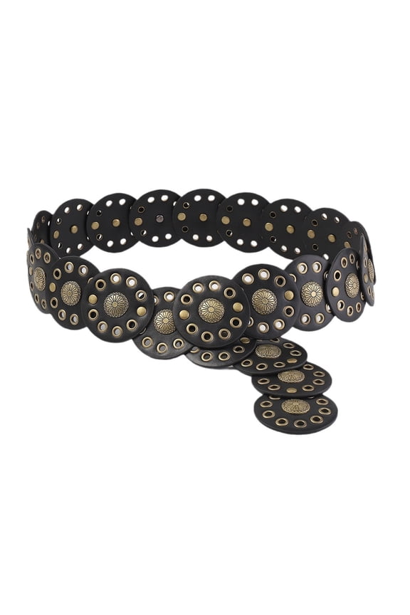 Disc Waist Belt Chain with Grommet Party Costume Metallic Jewelry for Jeans Body Jewelry for Women Hot Girls