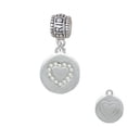 thumbnail image 1 of Disc with Crystal Heart - Bride Charm Bead, 1 of 1