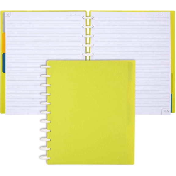 Discbound Notebook, Customizable Planner, Verdant Green, Letter Size (8.5 in x 11 in)