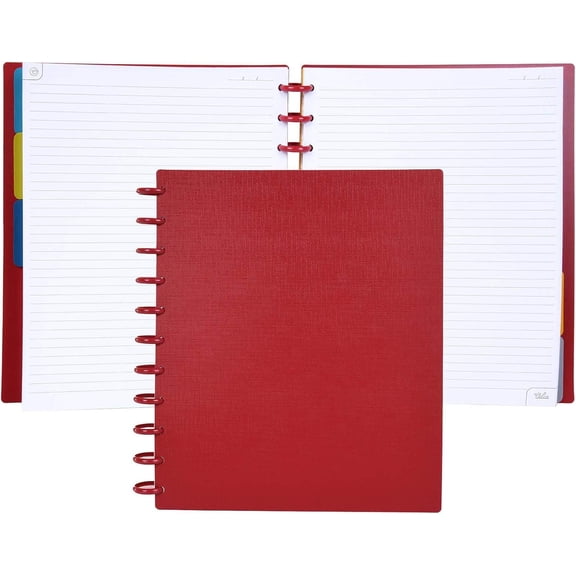 Discbound Notebook and Planner, Customizable with Removable Pages, Letter Size (8.5 in x 11 in)
