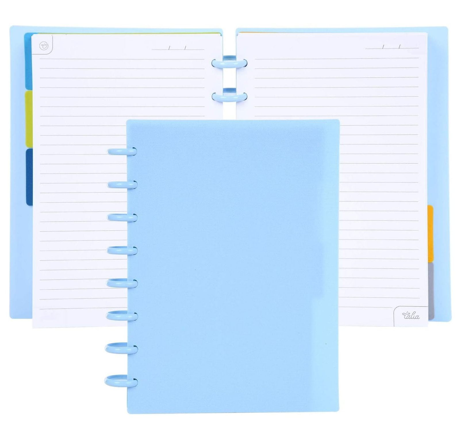 Discbound Notebooks, Planner, Customizable, (Arctic Ice w/Arctic Ice Discs, Junior (5.5in x 8.5in))