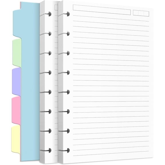 Discbound Refill Paper, Arc Notebook Refill paper, 240 Pages, Junior Size
